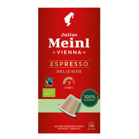 Кофе в капсулах Julius Meinl Делизиозо био система Nespresso Неспрессо 10 шт