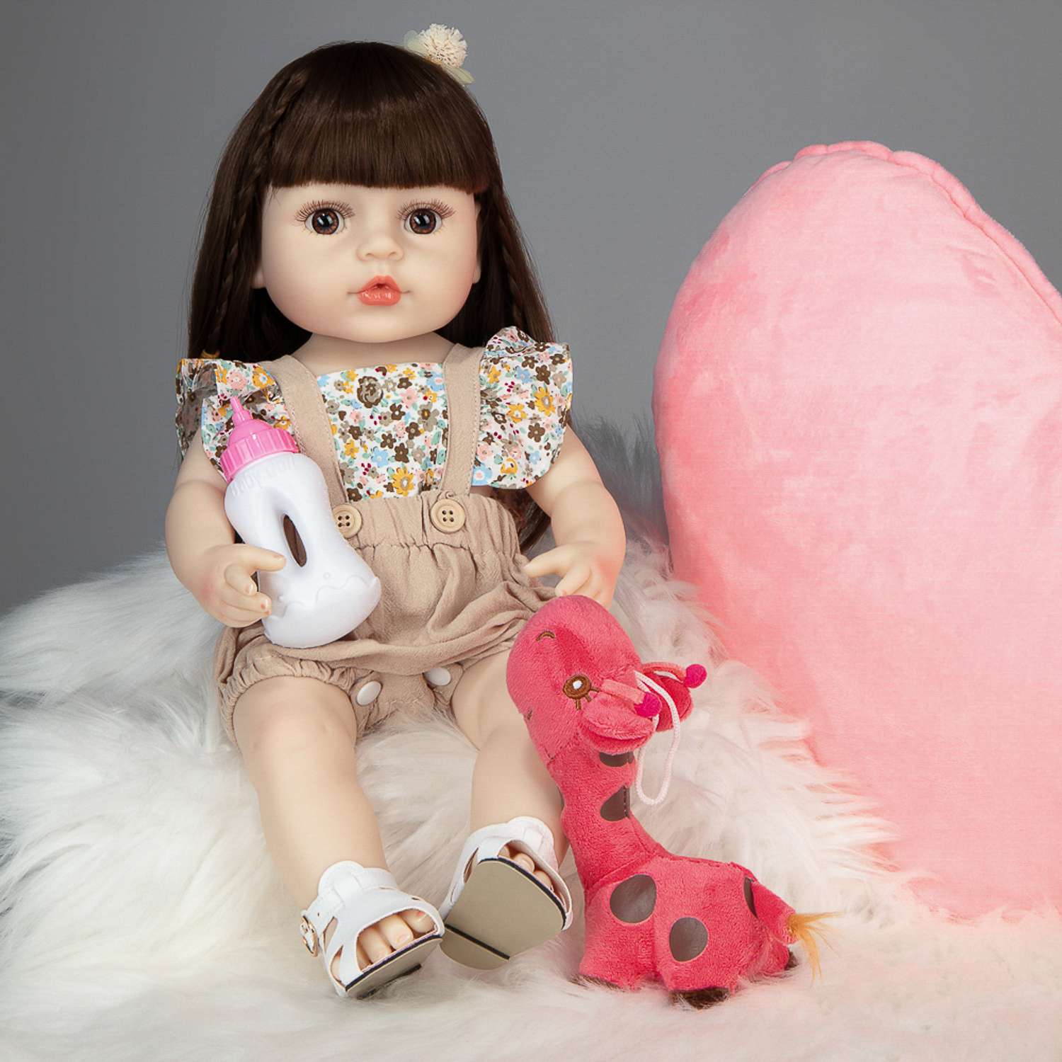 Кукла Реборн QA BABY девочка Ванесса силиконовая большая 45 см 4507 - фото 2