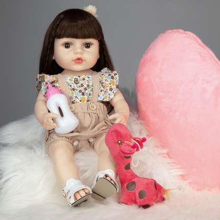 Кукла Реборн QA BABY девочка Ванесса силиконовая большая 45 см