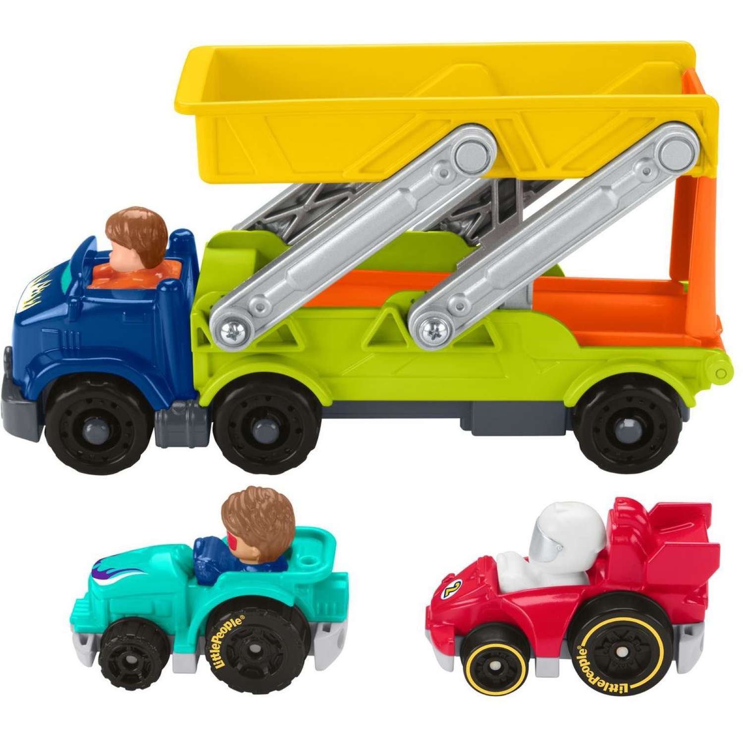 Набор подарочный Fisher Price Little People Спуск с рампы HBX23 - фото 5