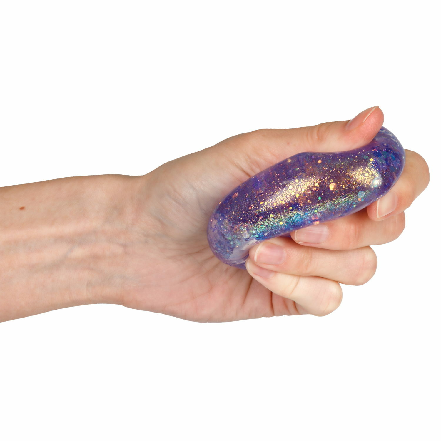 Игрушка-антистресс Крутой замес Супергель Куб 5 см фиолетовый - фото 4