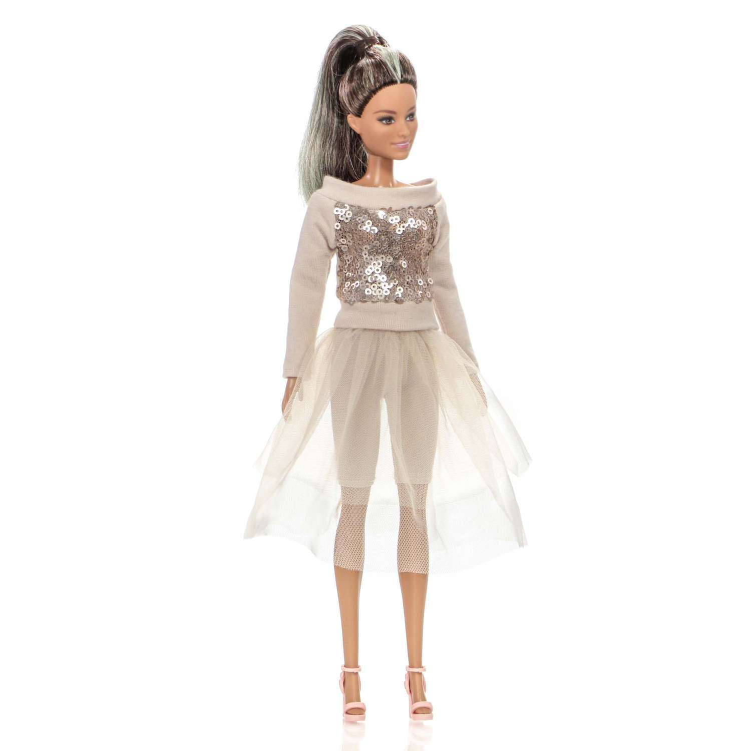 Одежда для кукол VIANA типа Барби 11.147.4 комплект бежевый 11.147.4 - фото 2