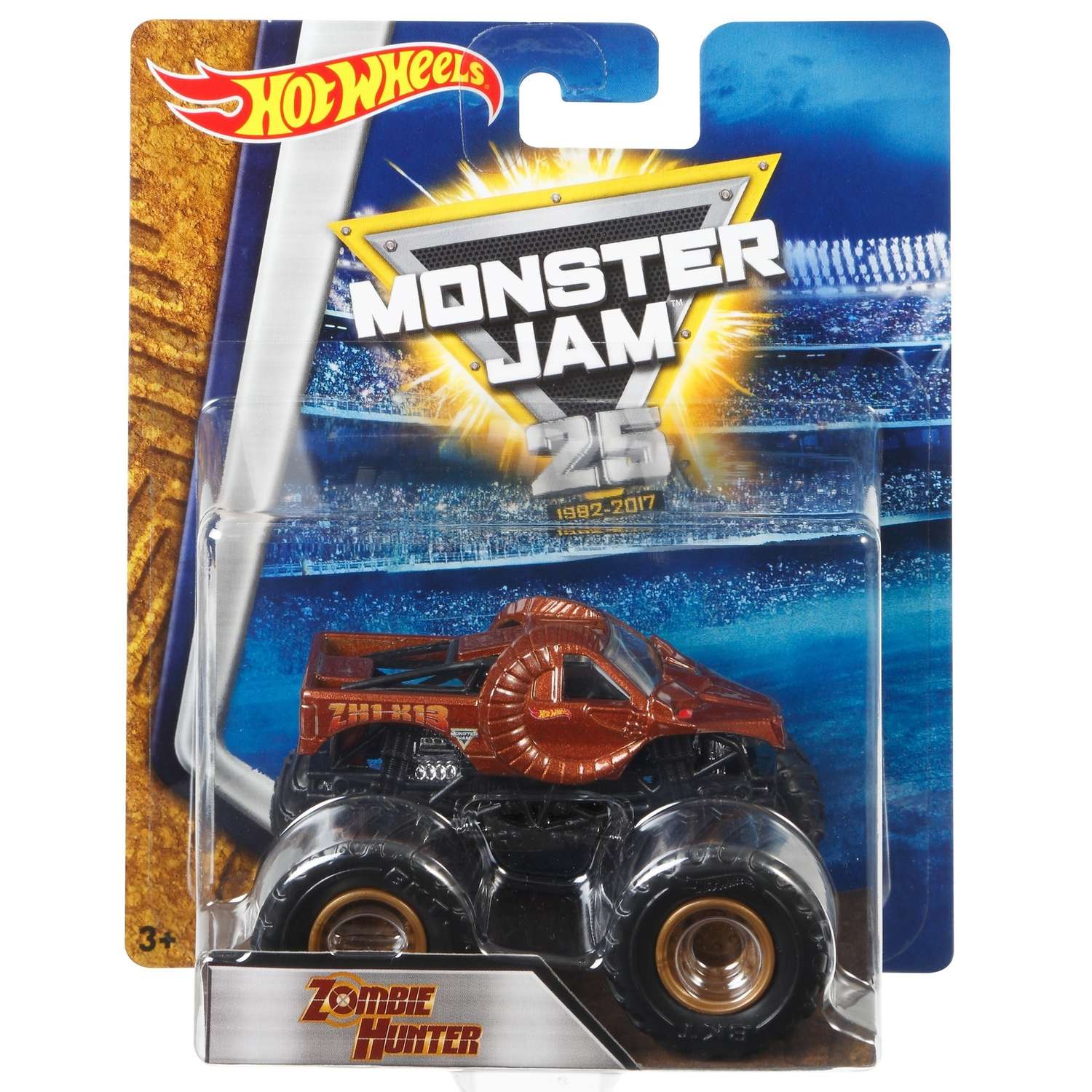 Машина Hot Wheels 1:64 Monster Jam Zombie Hunter DRR80 BHP37/DRR80 - фото 2