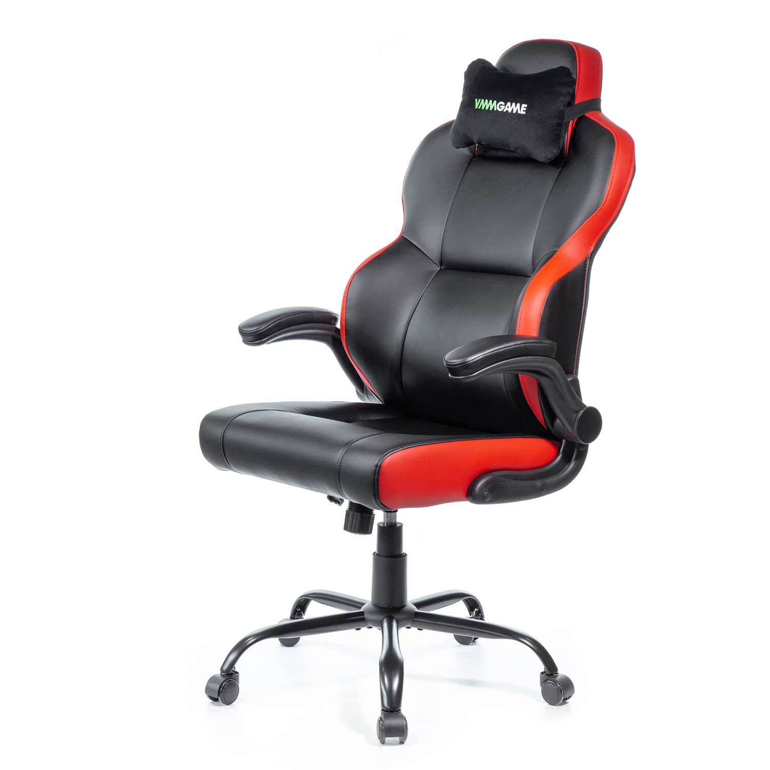 Кресло компьютерное VMMGAME UNIT кожа Черно - красный - фото 1