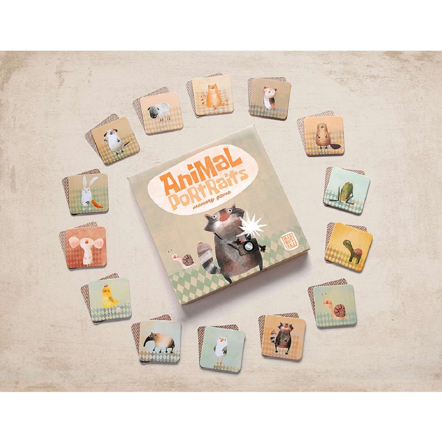 Настольная игра MARBUSHKA Animal portraits memory Мемори Портреты животных - фото 4