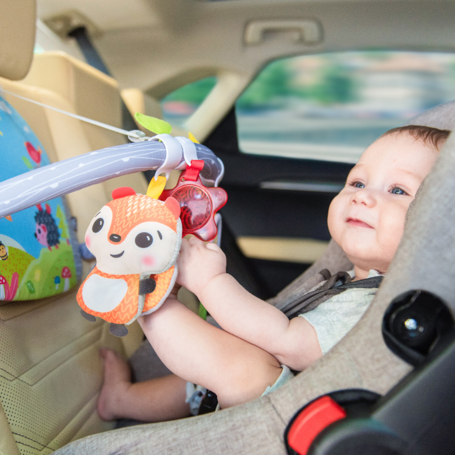 Дуга Benbat для автомобиля развивающая с игрушками Double Sides Car Arch - фото 2