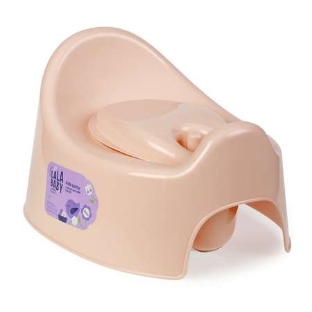 Горшок детский PLASTIC REPABLIC baby пластиковый с высокой спинкой розовый