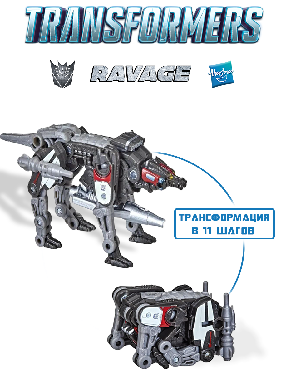 Трансформер Hasbro Generation Фигурка Ravage 8,5 см - фото 1