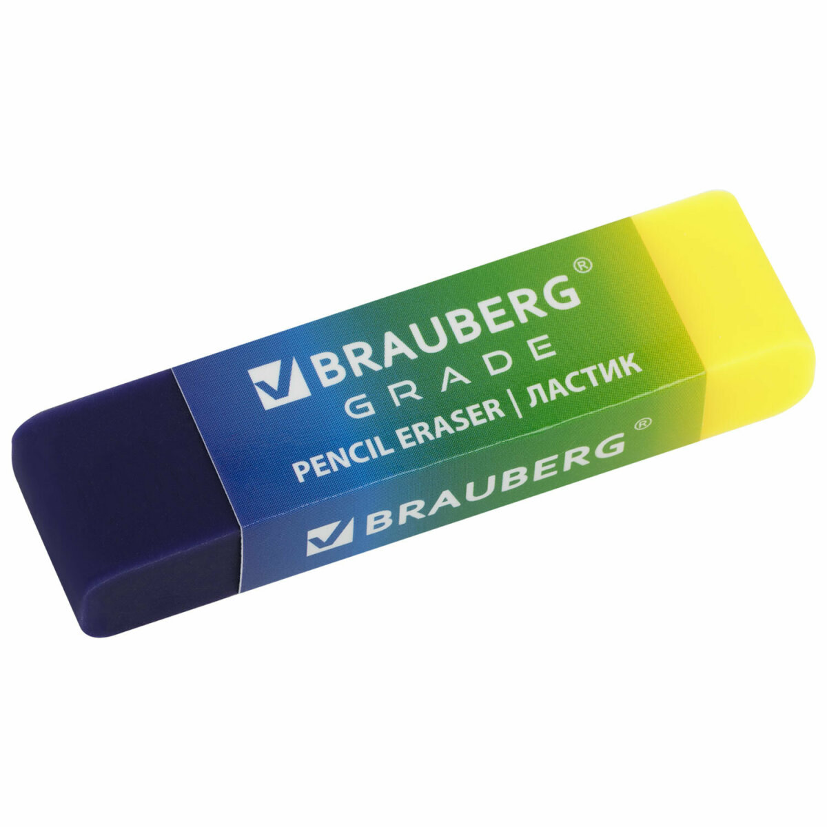 Ластик Brauberg школьный набор 4 штуки стирательная резинка канцелярская для карандаша - фото 9
