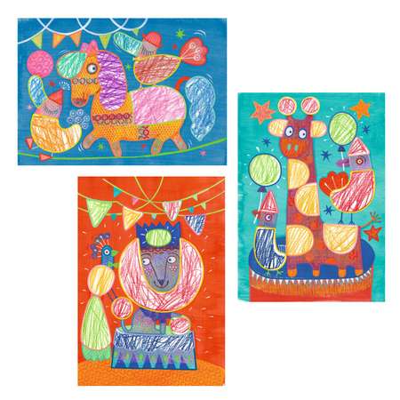 Набор для творчества Djeco серии colouring цирковые животные