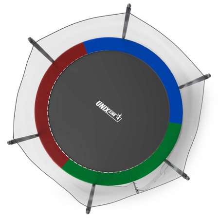 Батут каркасный Simple 10 ft UNIX line Color с внешней защитной сеткой общий диаметр 305 см до 140 кг