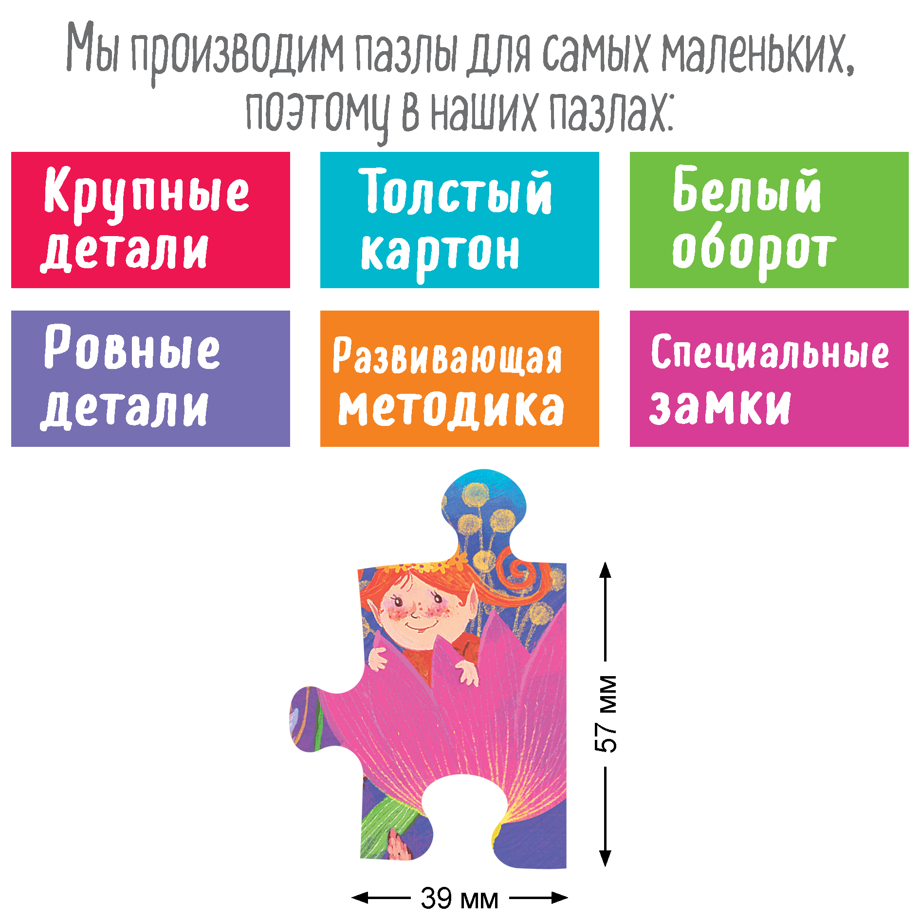 IQ Пазл для малышей Айрис ПРЕСС Поляна фей 48 элементов 4+ - фото 4