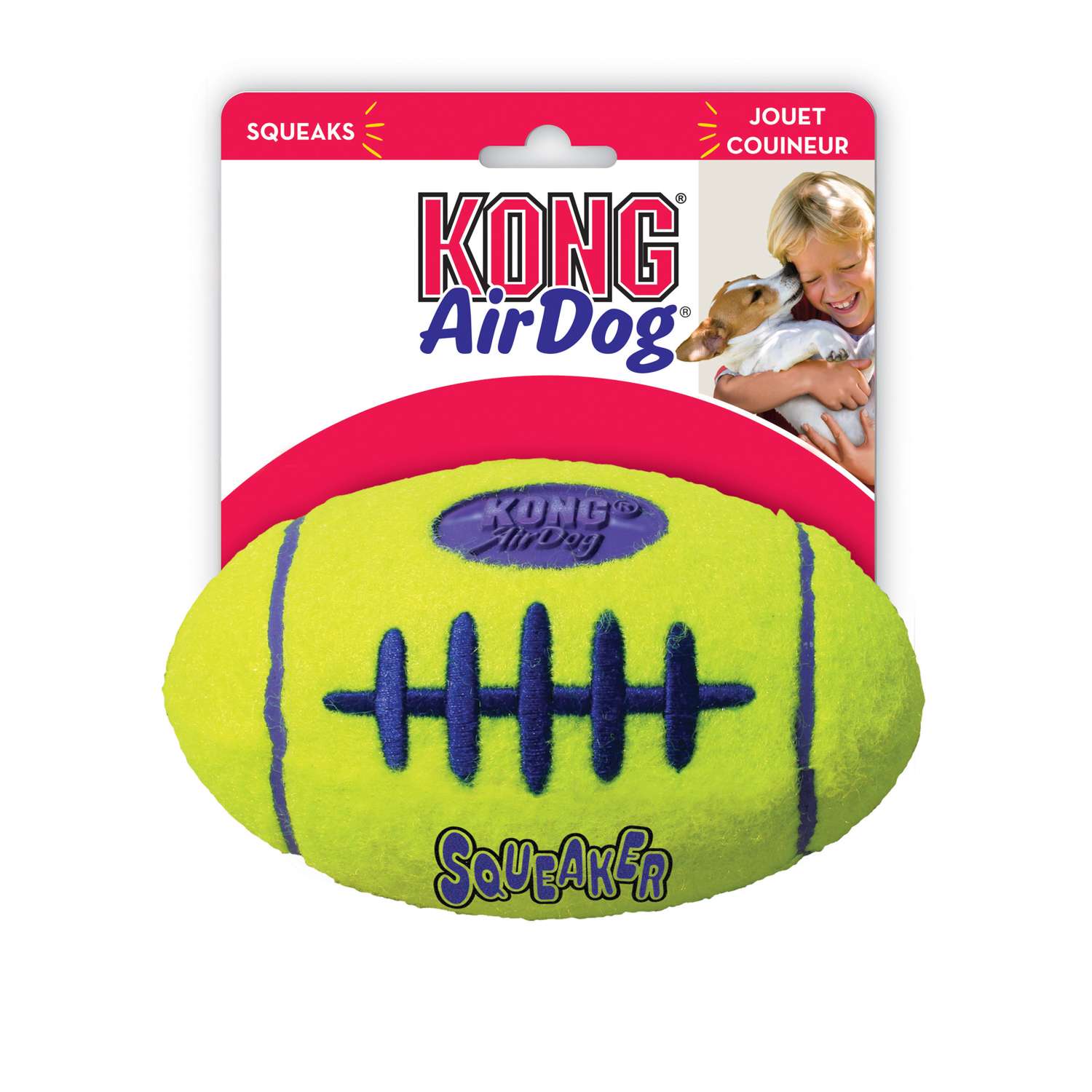 Игрушка для собак KONG Air Регби средняя ASFB2 - фото 2