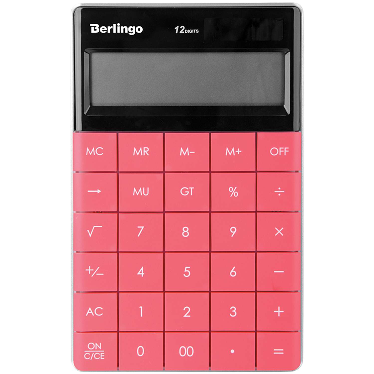 Калькулятор настольный Berlingo Power TX 12 разрядов темно-розовый - фото 1