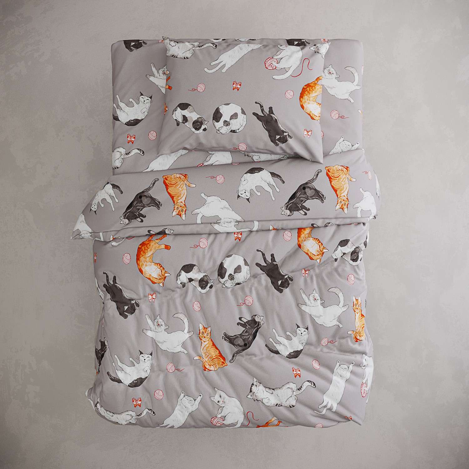 Комплект постельного белья Anna Maria Сказка Kitties полутороспальный - фото 1