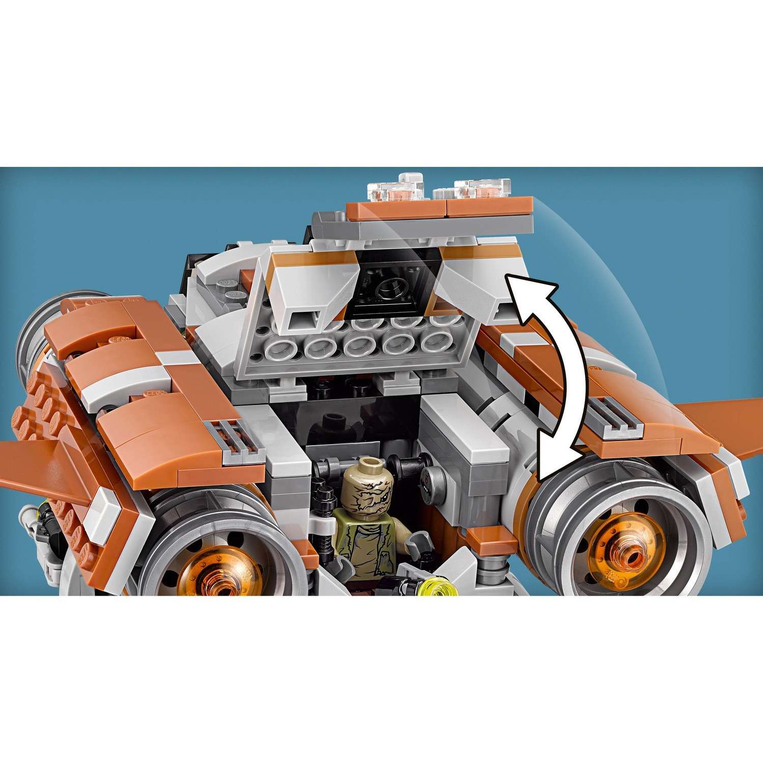 Конструктор LEGO Star Wars Квадджампер Джакку блочный - фото 8