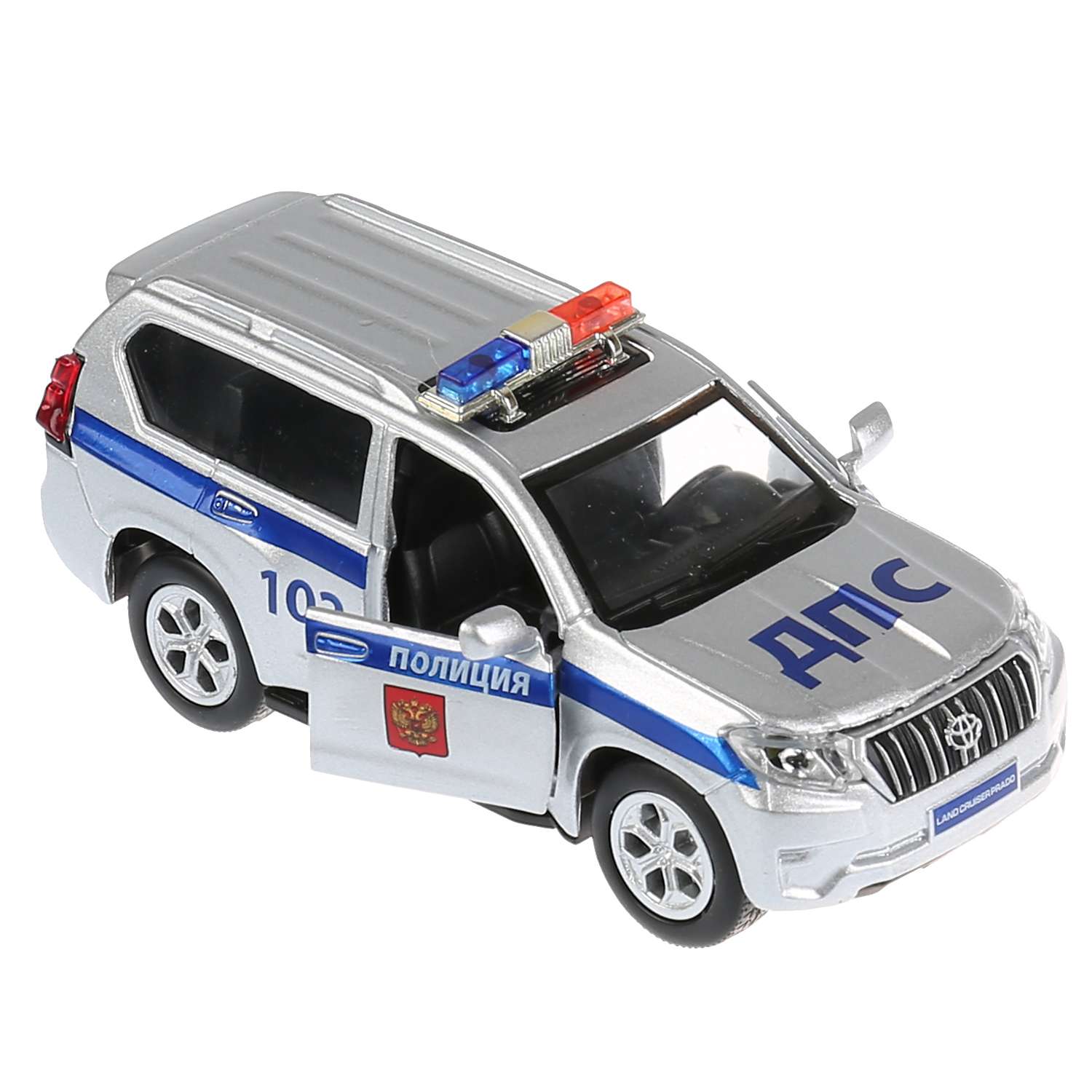 Машина Технопарк Toyota Prado Полиция 283499 283499 - фото 4