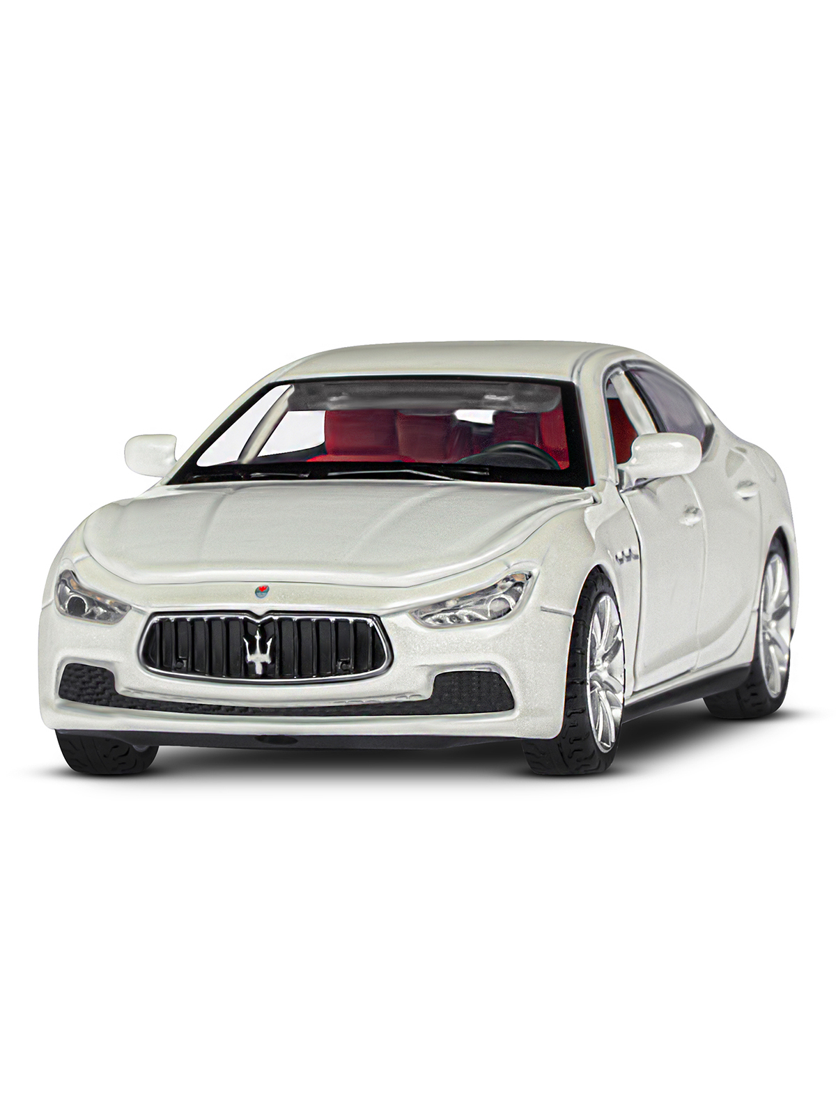 Автомобиль АВТОпанорама Maserati 1:32 инерционный белый JB1251580 - фото 10