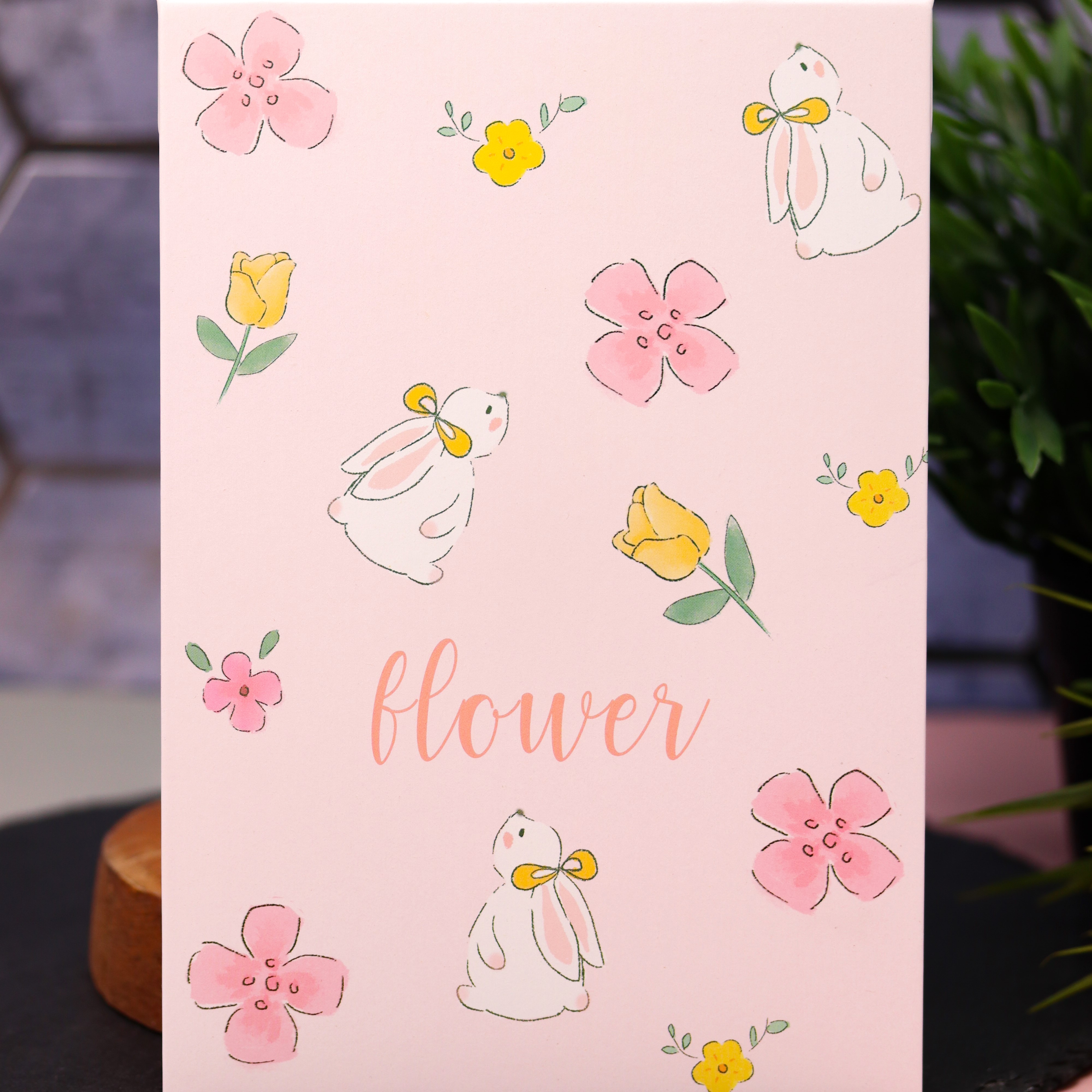 Зеркало настольное для макияжа iLikeGift Flower bunny pink - фото 6