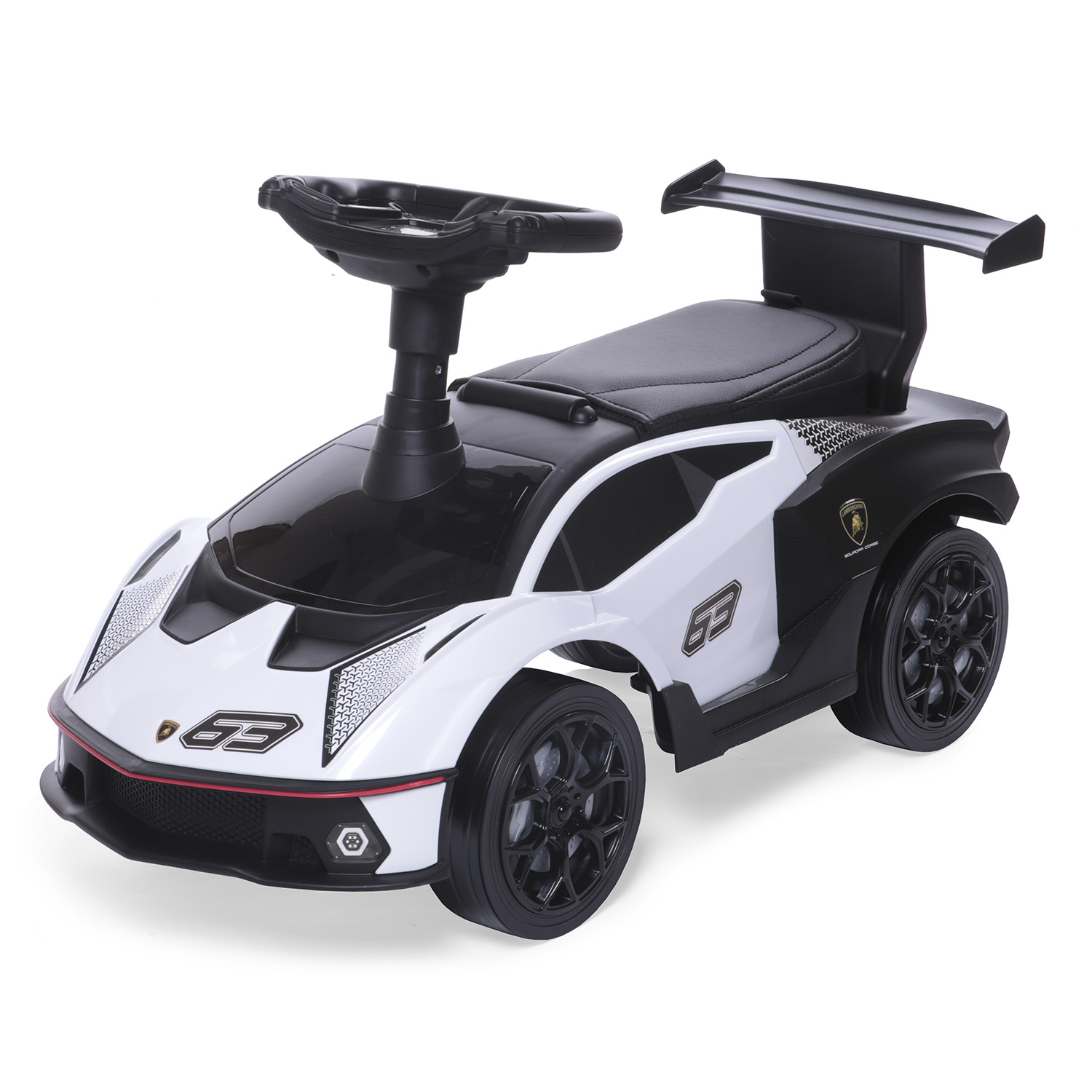 Каталка BabyCare Lamborghini белый - фото 1