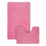 Коврики для ванной и туалета Vonaldi 55х85 см 55х42 см противоскользящие розовая фуксия