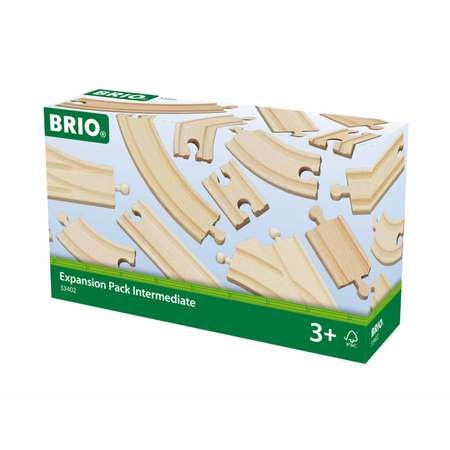 Железная дорога деревянная BRIO полотно базовые элементы