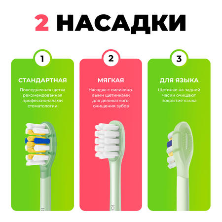Электрическая зубная щетка Soocas D3 Global. 2 насадки 4 режима Со стерилизатором