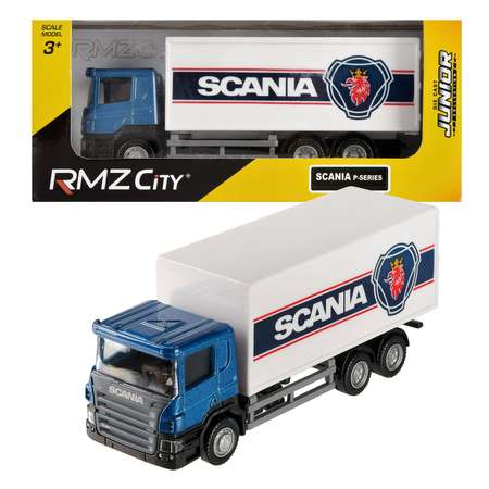 Машина металлическая Uni-Fortune грузовой фургон Scania без механизмов