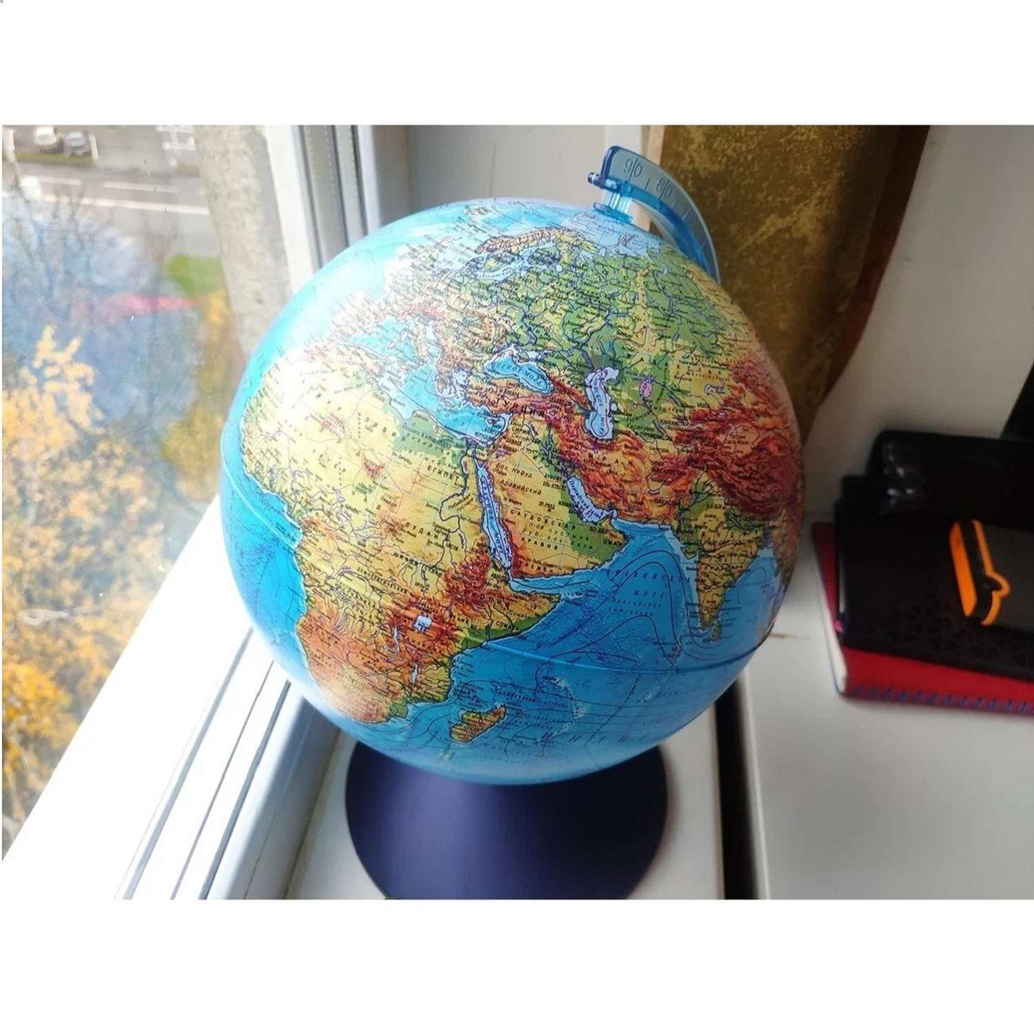 Глобус Globen Земли физико-политический с подсветкой от батареек 21 см. - фото 6