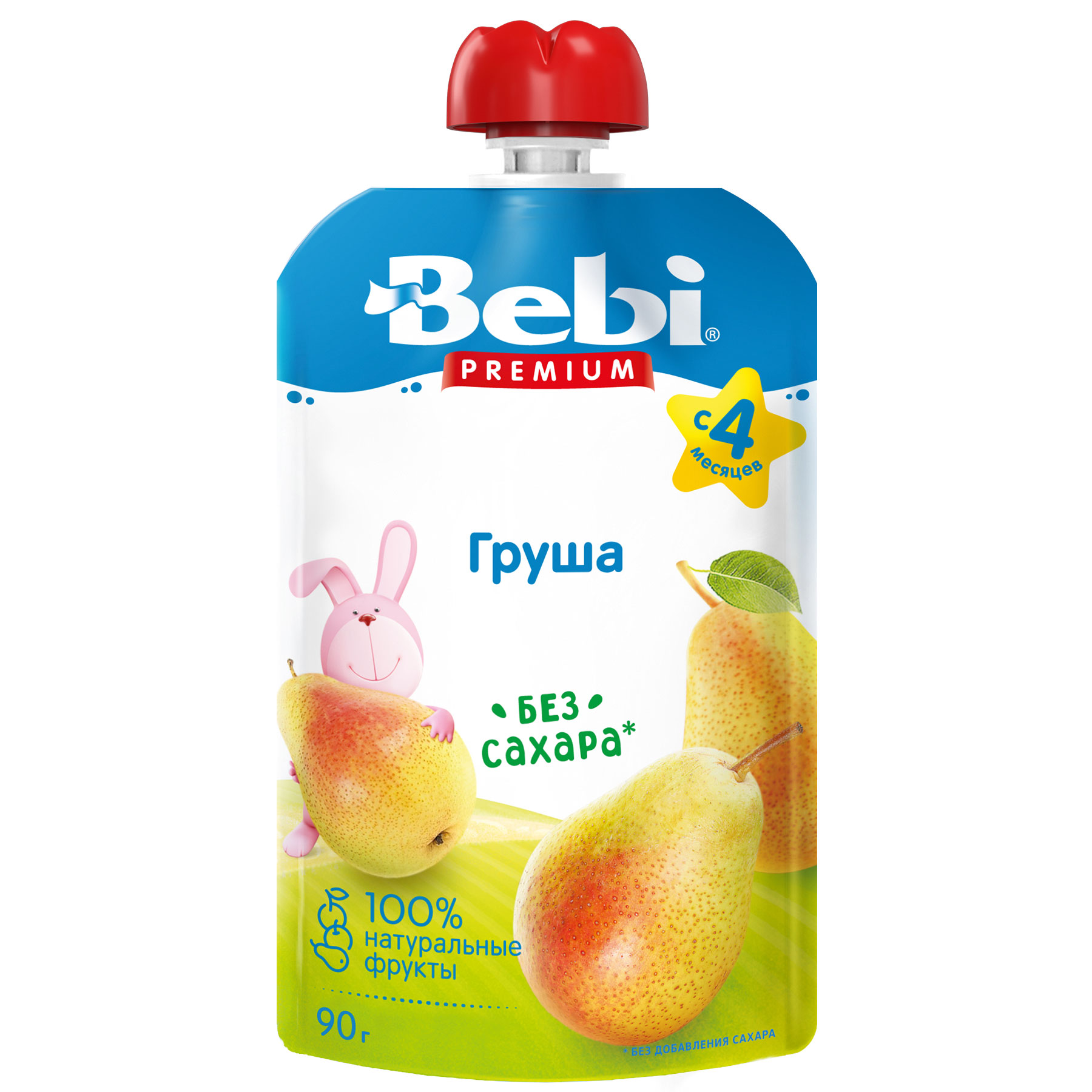 Пюре Bebi Premium груша 90г с 4месяцев - фото 1