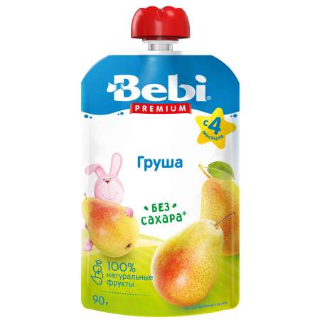 Пюре Bebi Premium груша 90г с 4месяцев