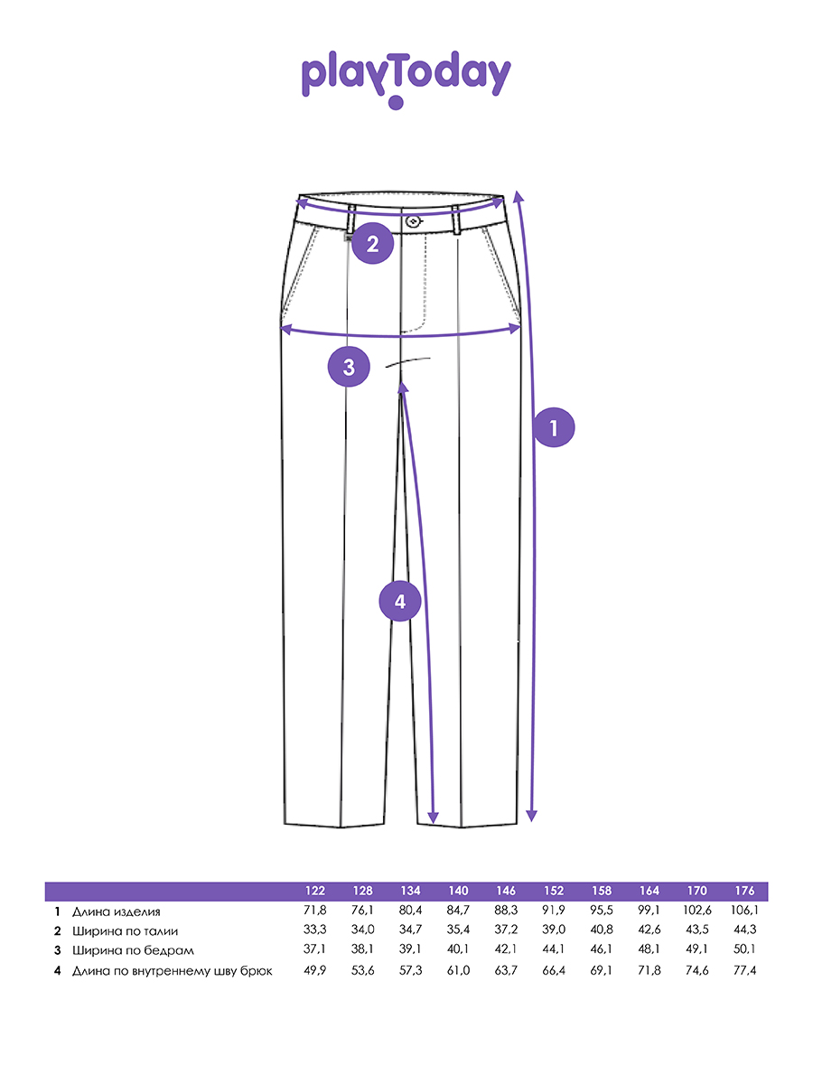 Брюки PlayToday 22417098 - фото 8
