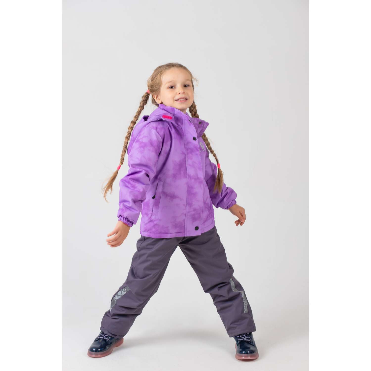 Куртка и полукомбинезон RuStyle Комплект туман фиолет - фото 14