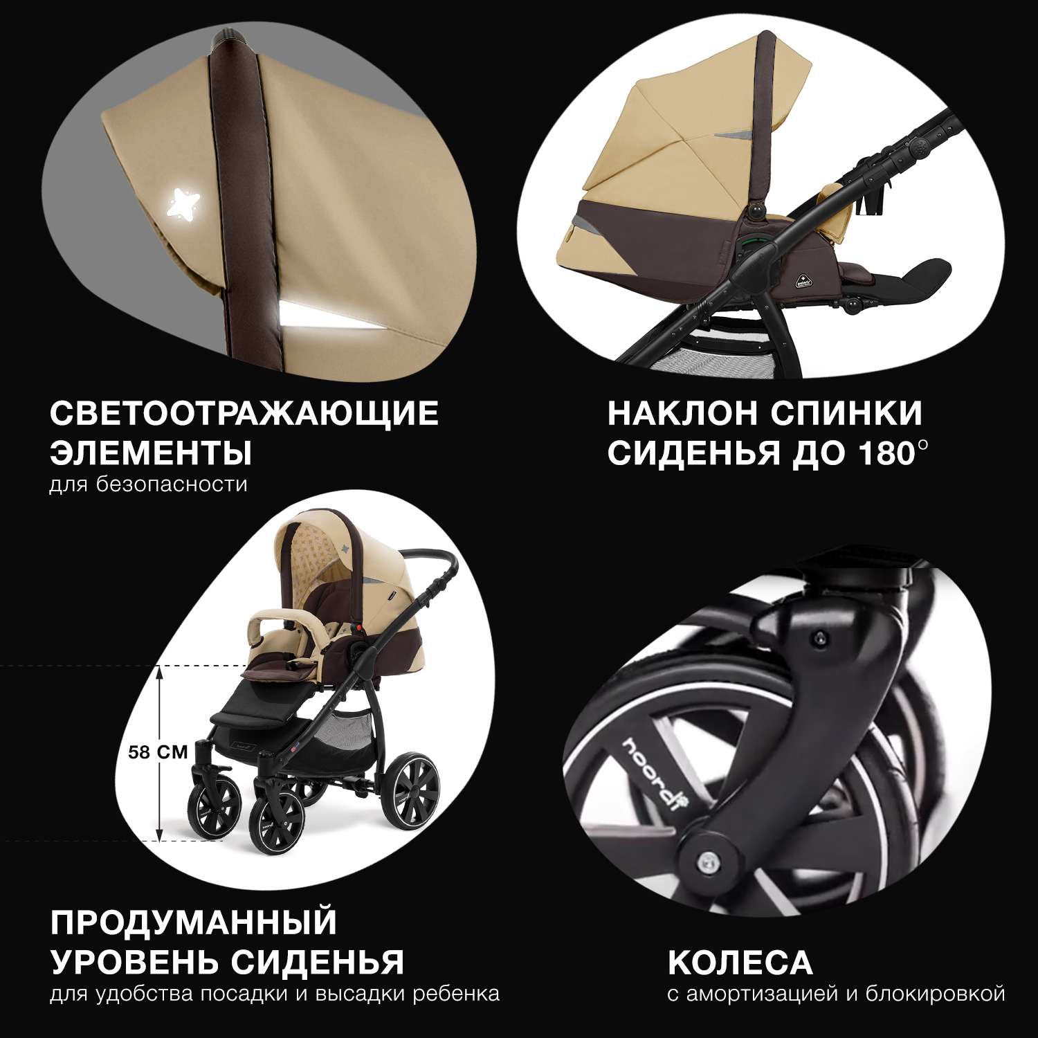 Коляска 2в1 Noordi Polaris Sport 654 - фото 5