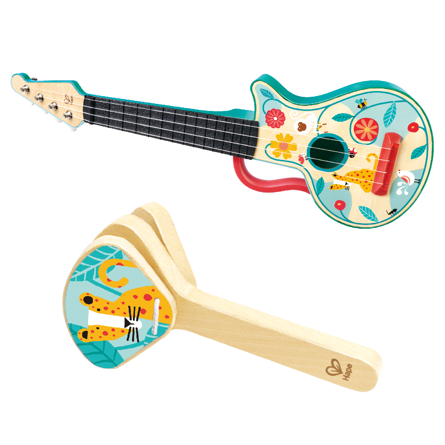 Детский игровой набор HAPE музыкальных инструментов 4в1 E0638_HP - фото 3