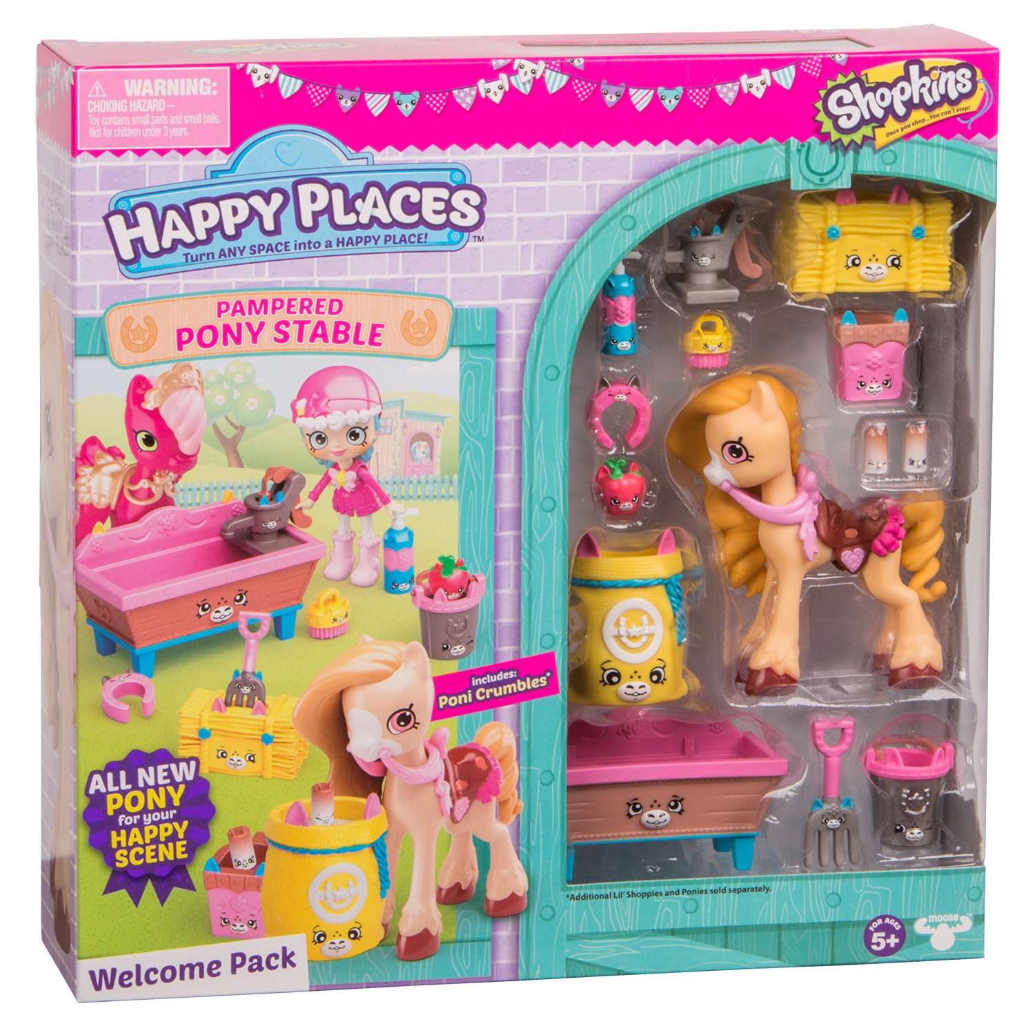 Набор Happy Places Shopkins Новоселье Роскошная конюшня для пони 56685 - фото 5