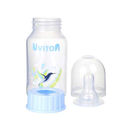 Бутылочка для кормления Uviton стандартное горлышко 125 мл. 0114 Голубой