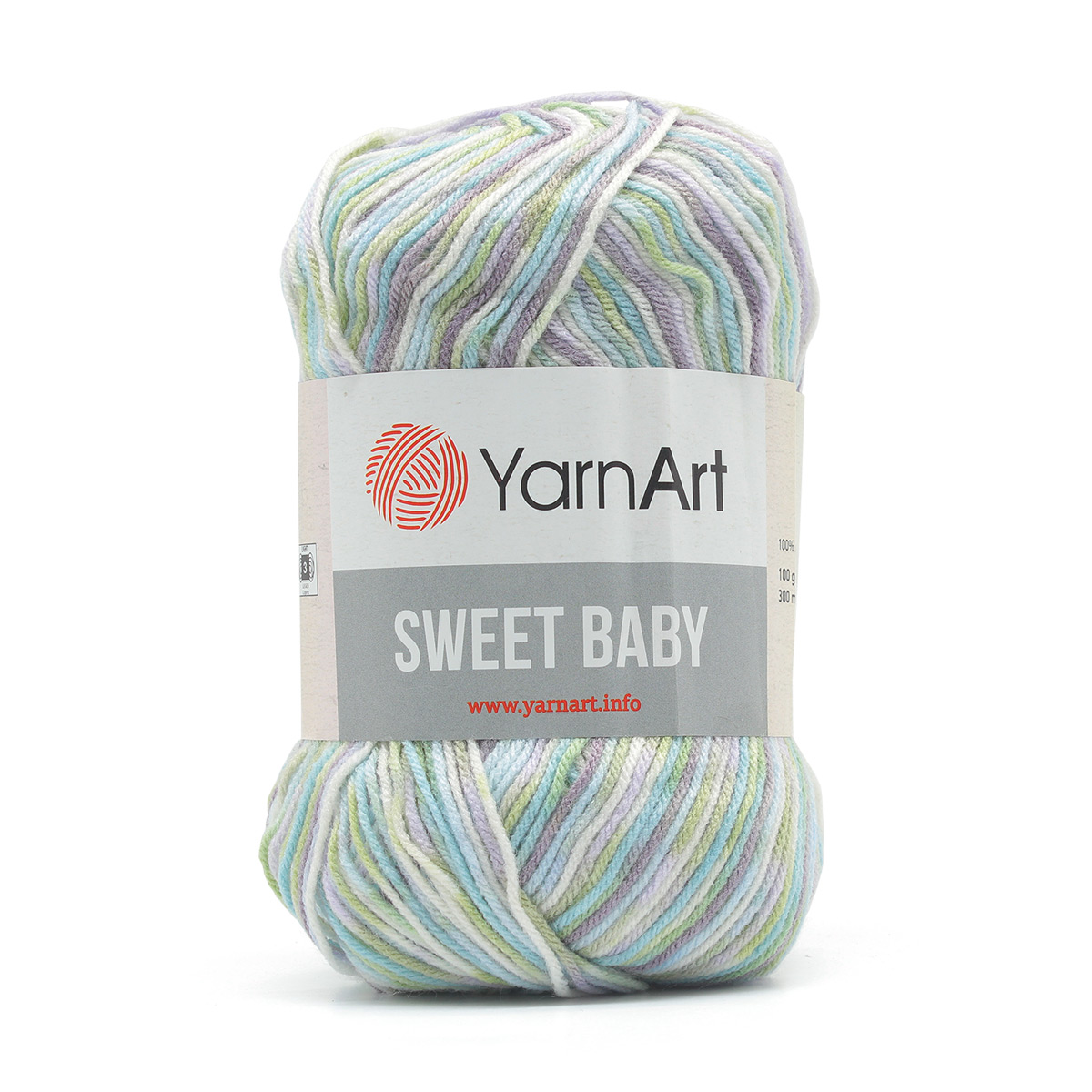 Пряжа для вязания YarnArt Sweet Baby 100 гр 300 м акрил тонкая детская 5 мотков цвет 912 - фото 2