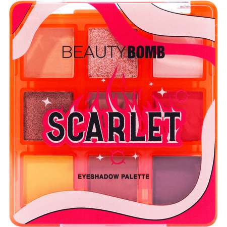 Палетка теней Beauty Bomb Eyeshadow palette Scarlet тон 01