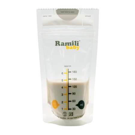 Пакеты для грудного молока Ramili BMB40 / 30 шт. объем по 180 мл.