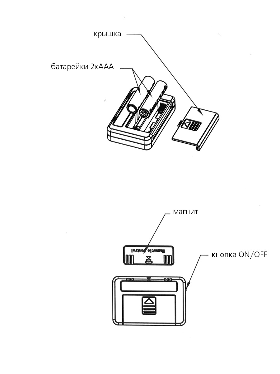 Автономная LED подсветка ГЕЛЕОС M6 0.5Вт батарейки 2xAAA 65х43мм магнитный выкл 2шт - фото 8