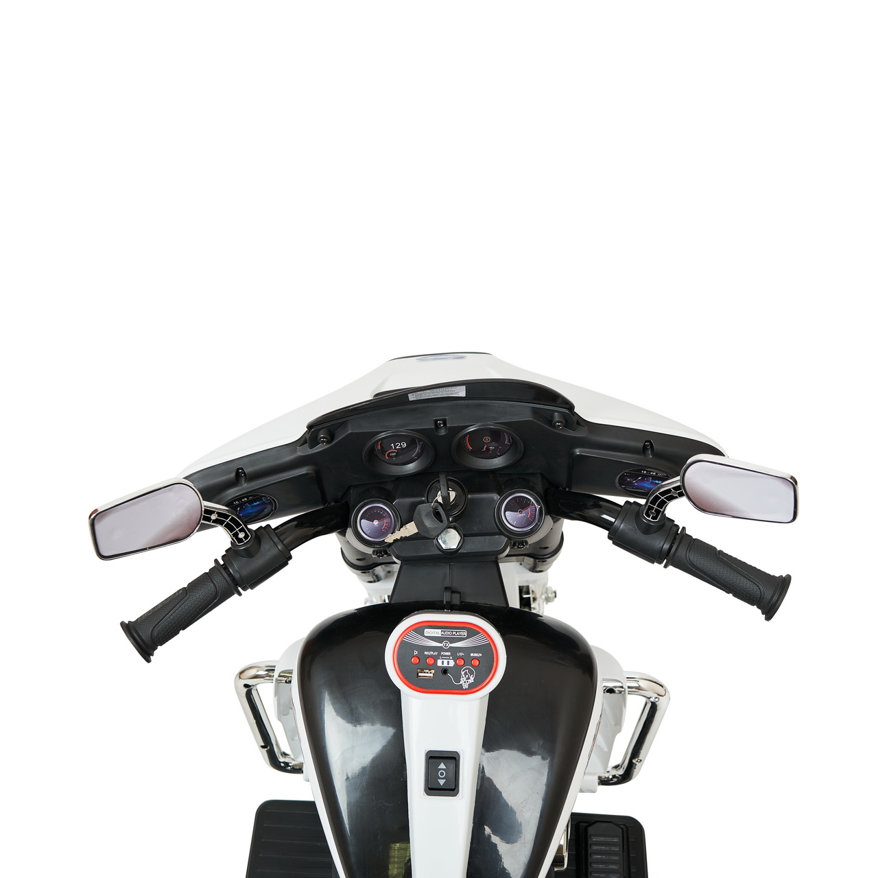 Электромобиль TOYLAND Трицикл Harley-Davidson Moto 7173 белый - фото 7