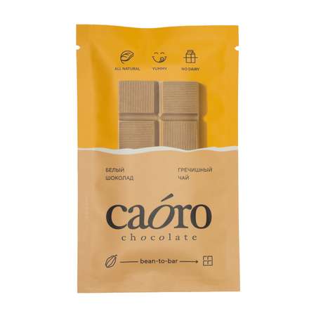 Шоколад Caoro Chocolate 33% Белый с добавлением гречишного чая
