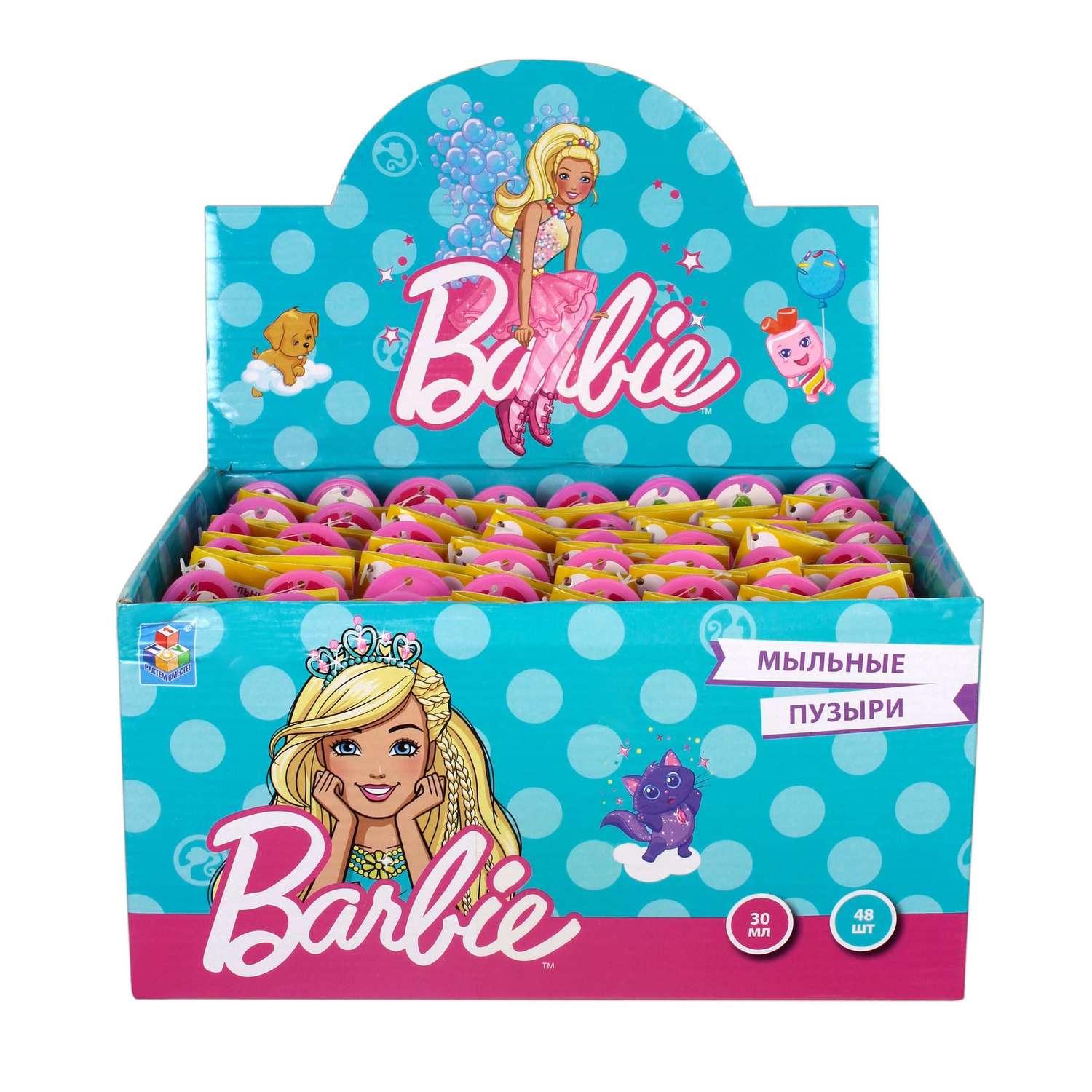 Мыльные пузыри 1TOY Barbie в колбе 30мл Т11462 - фото 4