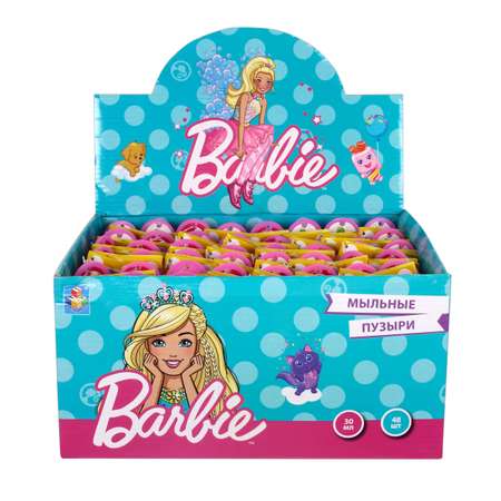 Мыльные пузыри 1TOY Barbie в колбе 30мл Т11462