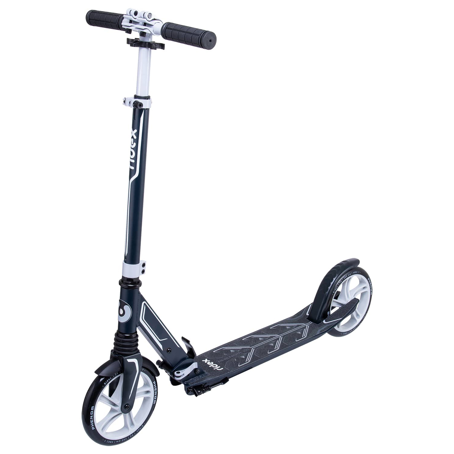 Самокат RIDEX двухколесный Scooter 2 wheels Phenom 200 grey - фото 1