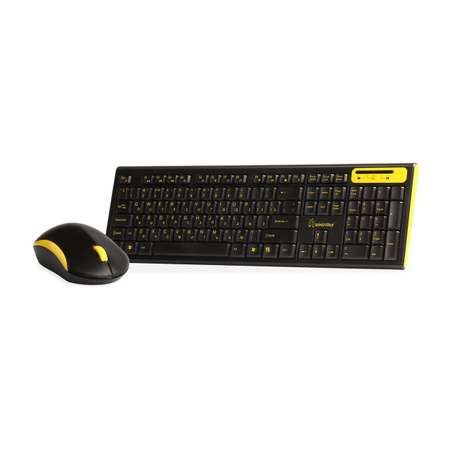 Комплект клавиатура + мышь Smartbuy SBC-23350AG черный/желтый