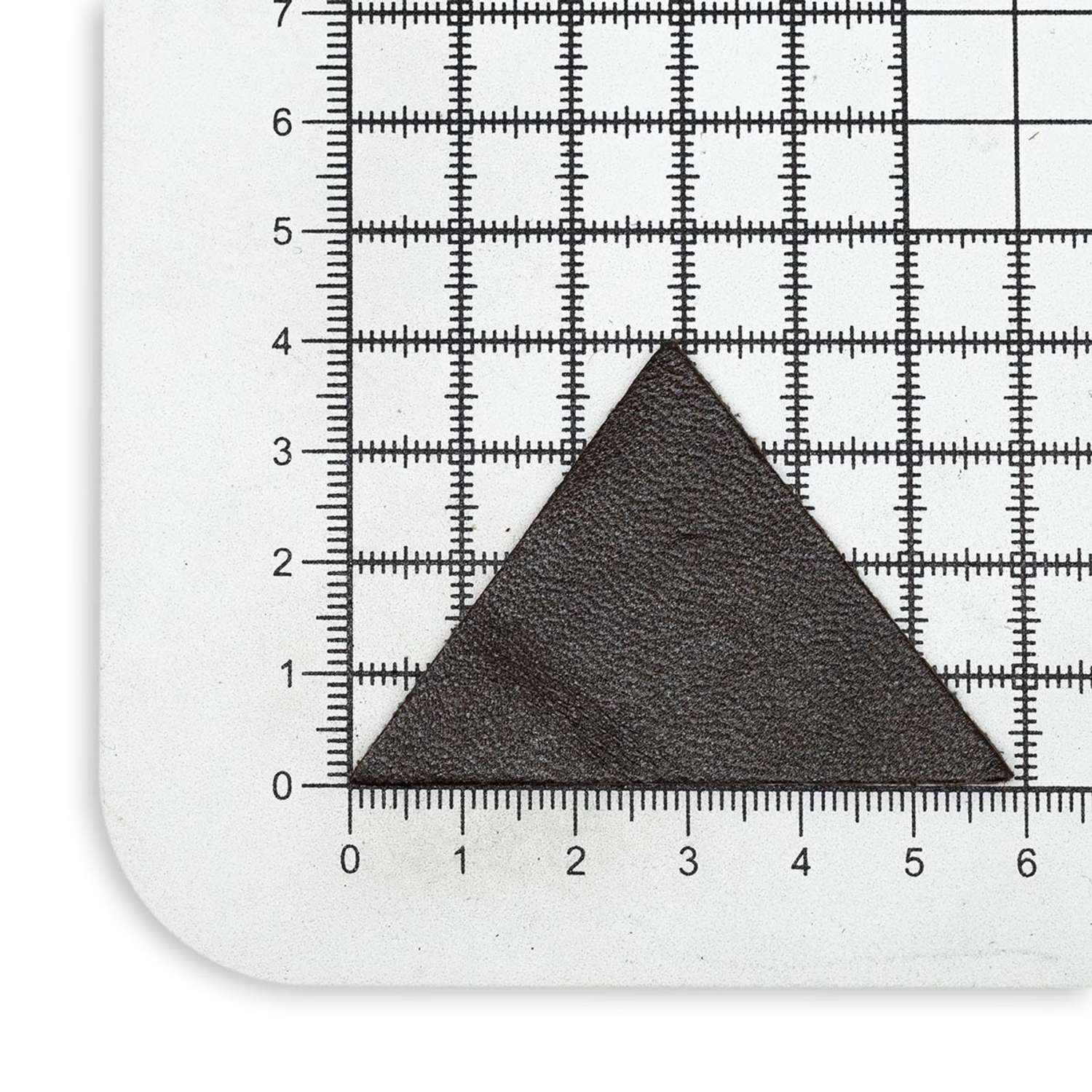Термоаппликация Галерея нашивка заплатка Треугольник 5.9х4 см 2 шт из кожи для ремонта одежды темно-коричневый - фото 4