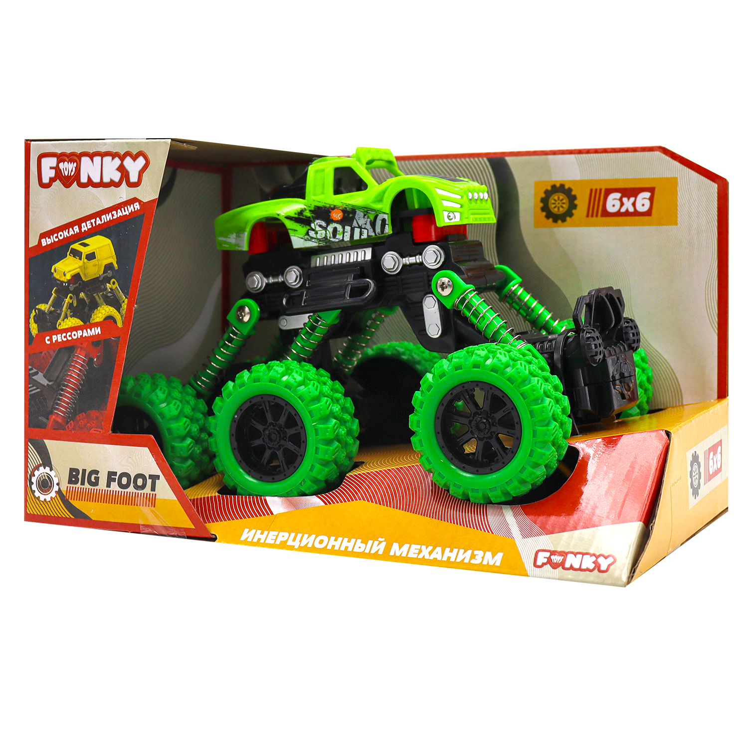 Внедорожник Funky Toys инерционный зеленый FT97933-МП - фото 4