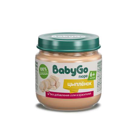 Пюре Baby Go цыпленок 80г с 6месяцев